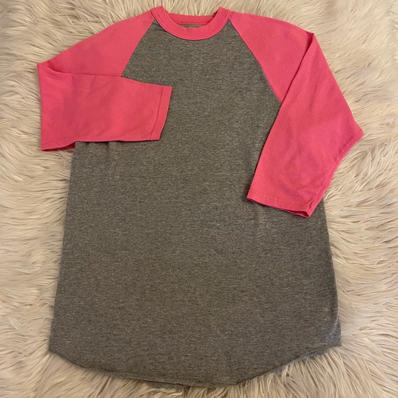 Gray & pink | Baseball shirt - Picture 2 of 11